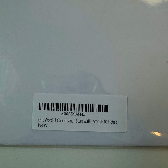 One Word Bible Verse Art Prints, UNFRAMED, Christian Gift, 1 Corinthians 13 - Picture 3 of 3